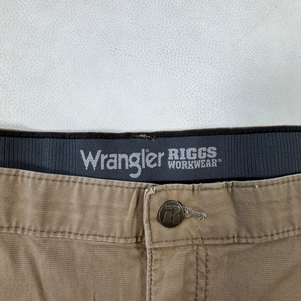 NEW Wrangler Riggs Workwear Mens 46x30 Utility Straight Leg Pants Tan 103W031EW - Picture 5 of 13